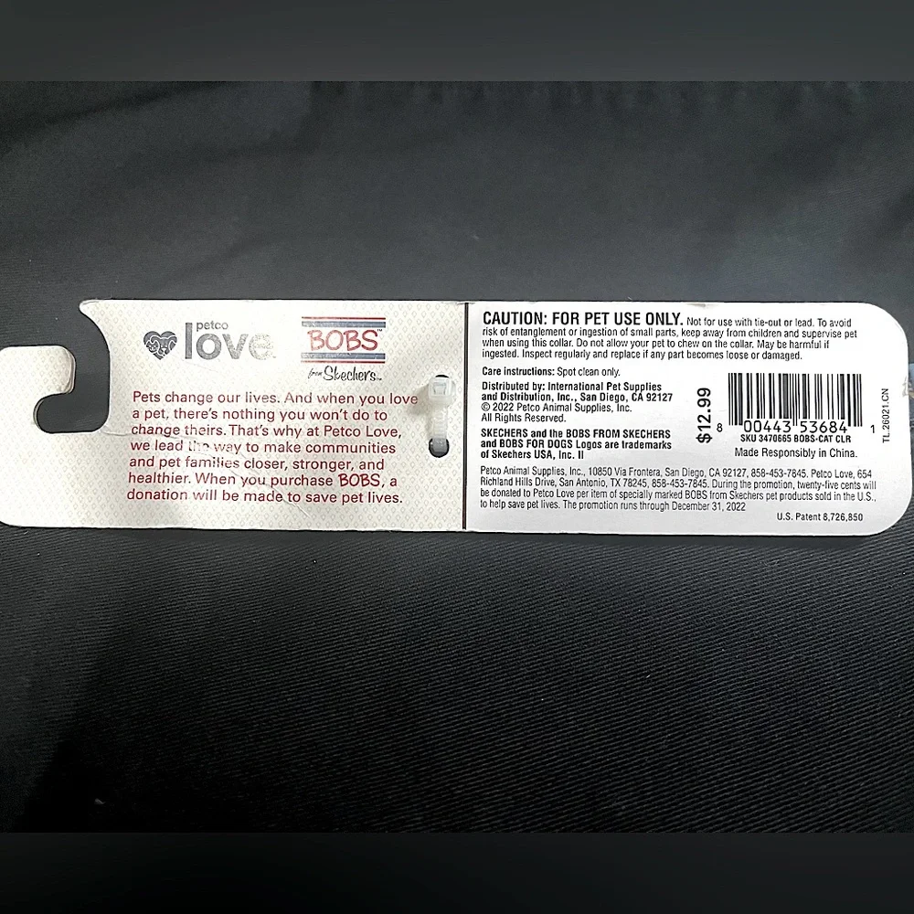 BOBS by Sketchers Cat Collar (BRAND NEW)